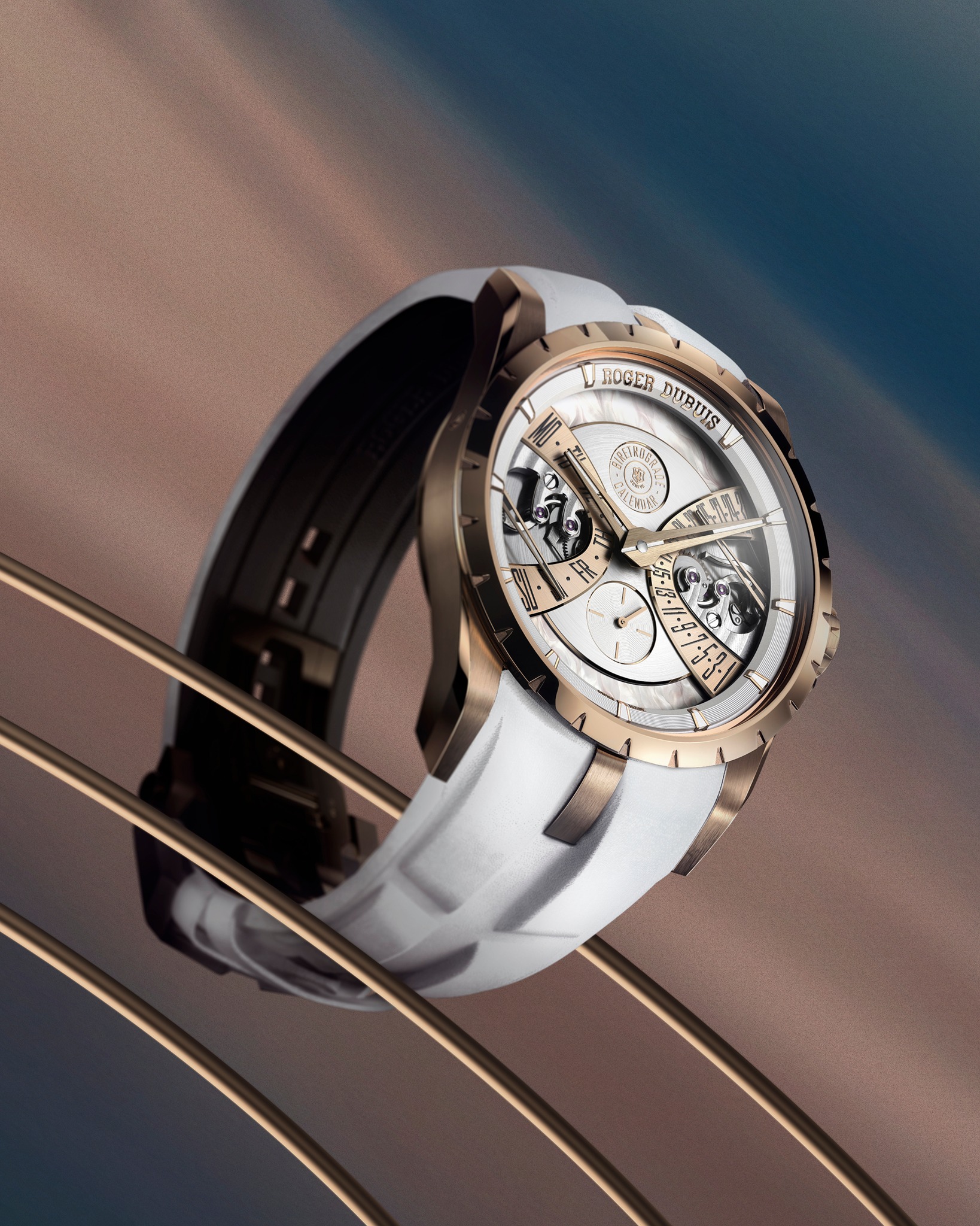 The Excalibur Biretrograde Calendar creation revives Mr. Roger Dubuis' signature retrograde display, blending heritage with expressivity. With mother-of-pearl inserts, this 40 mm timepiece features a captivating dial, reflecting the Maison's audacious spirit.
A nod to the past. A vision of the future.

Ref. RDDBEX1179

#RogerDubuis #Retrograde