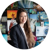 A portrait of Alix Charrier