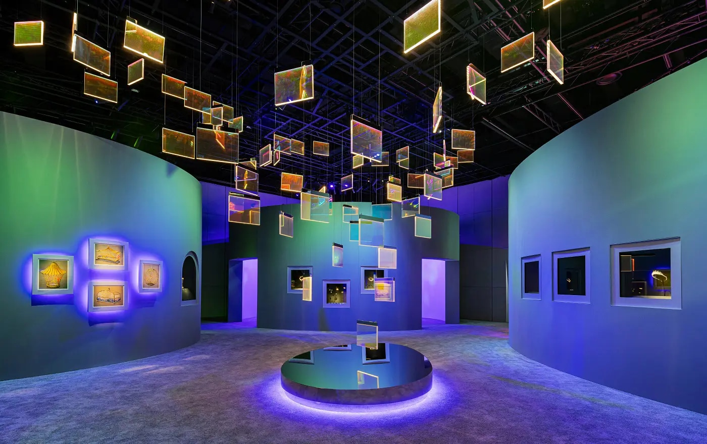 Inside an exhibition