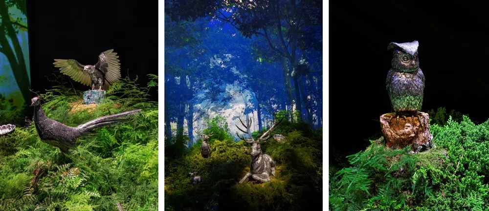 Buccellati Naturalia Exhibition scenes of animals